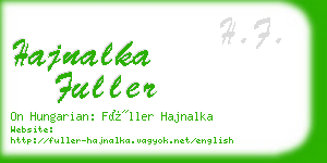 hajnalka fuller business card